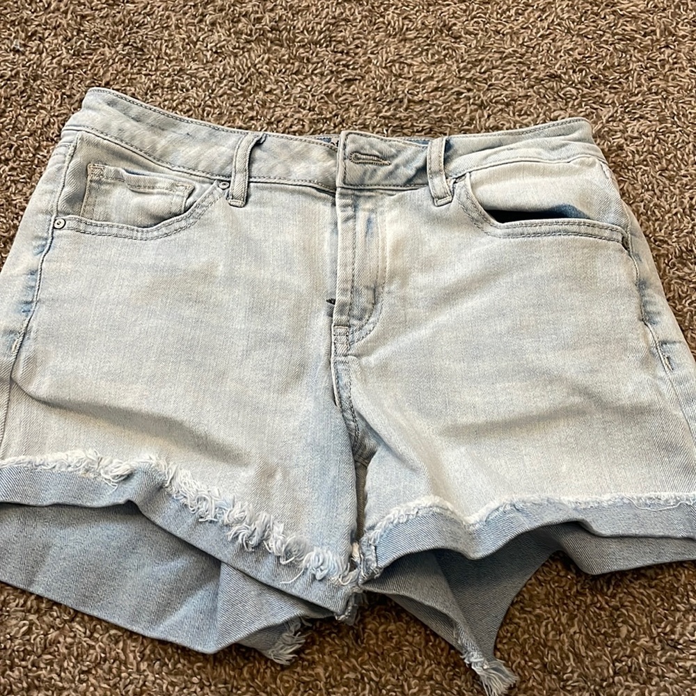 Light Wash Jean Shorts